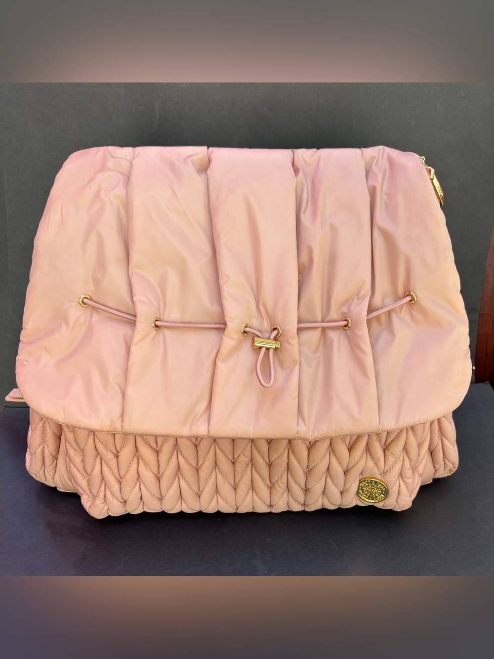 HAPP Brand Levy Backpack Baby Diaper Bag Dusty Rose 17"L, 6"W x 12"H Minimalist